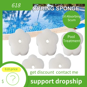 

Oil Absorbing Scum Hot Tub Scum Sponge Pool Oil Sponge Cleaner Cream Oil Absorbing Scum Sponge For Spa Hot Tub Pool Treatment