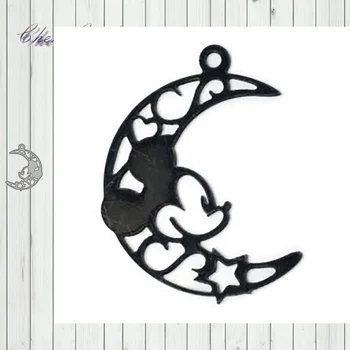 

Metal Cutting Dies Stencils Mouse on the moon for DIY Scrapbooking Album Paper Card Embossing 2020 die cutting