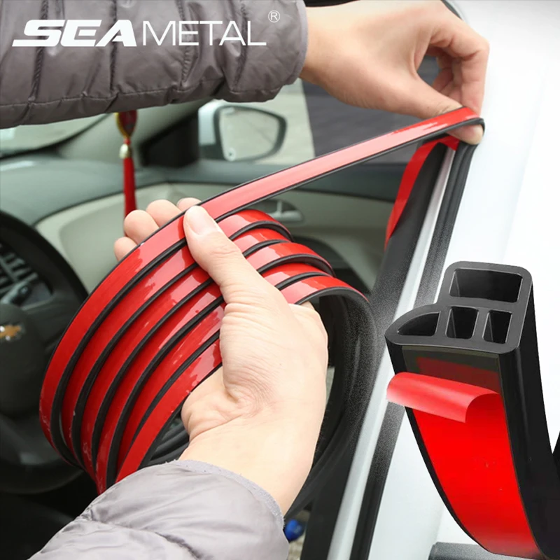 Seal Car Door Strip Double Layer Sealing Stickers L Shape Sealed Sticker Protector Sound Insulation Waterproof Care | Автомобили и