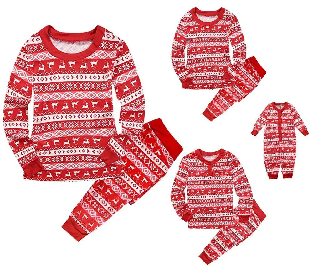Рождественские комплекты одинаковых пижам для всей семьи; одежда для сна для папы, мамы и ребенка; рождественские пижамы; домашняя одежда для всей семьи