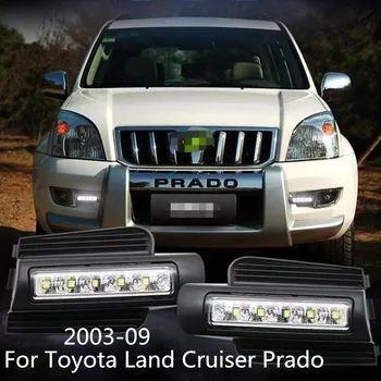 

2pcs LED Daytime Running Lights For Toyota Prado 120 FJ120 LC120 2003 2004 2005 2006 2007 2008 2009 DRL fog lamp