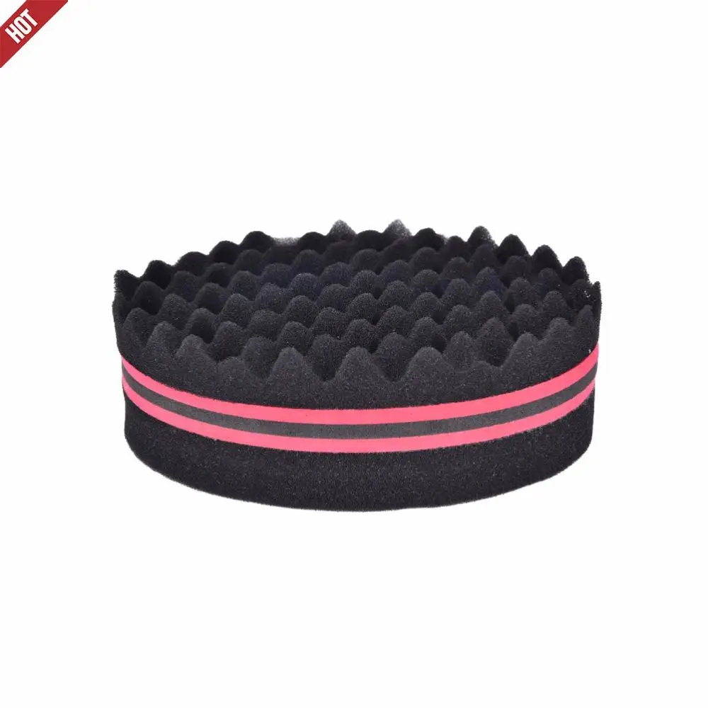 Oval Double Sides Magic twist hair brush sponge Sponge Brush for Natural afro coil wave dread brushes | Красота и здоровье