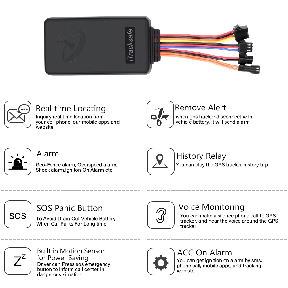 ITracksafe 2G 3g умный мини автомобильный локатор gps трекер для автомобиля Авто Мото
