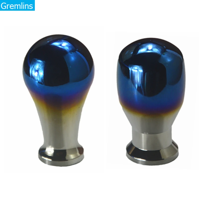 Leva Del Cambio Leva Del Cambio Leva Del Cambio Leva Del Cambio In Alluminio Color Titanio Bruciato Blu Universale