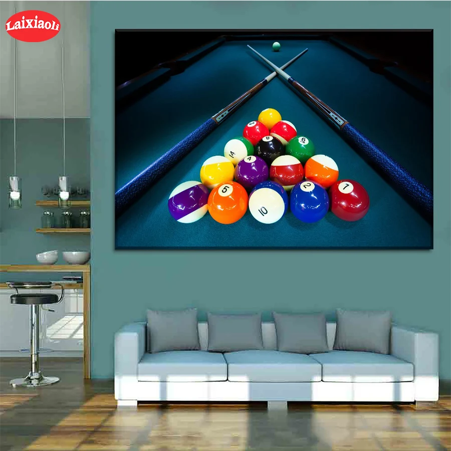 Diamond-Embroidery-Hot-selling-home-art-billiards-pool-tables-Sale ...