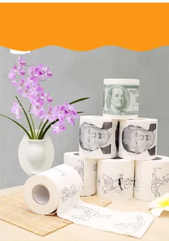 

3 Roll Trump Toilet Paper Bathroom Joke Fun Paper Tissue Novelty Funny Gag Gift Dump with Trump 3 Ply 150 Sheet