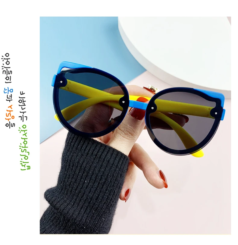 WarBlade Nuovi occhiali da sole polarizzati per bambini Moda TR90 Occhiali da sole flessibili in silicone per bambini Occhiali retrò per ragazzi e ragazze_voghion.com