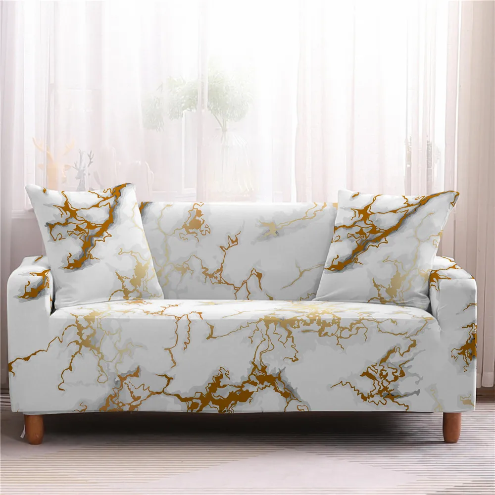 Эластичный чехол для дивана с мраморным рисунком, угловой чехол для дивана, чехол для дивана для гостиной - Цвет: No.978