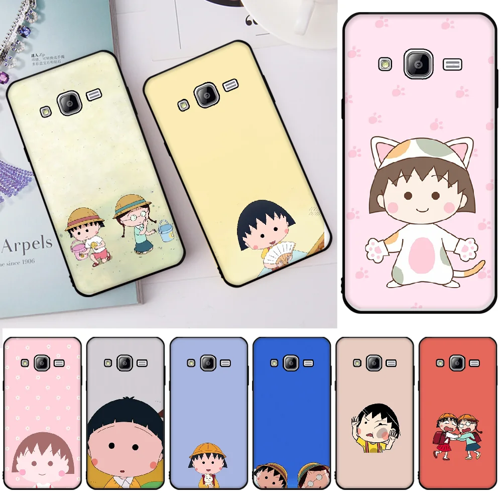 Чехол для телефона ByLoving cute Chibi Maruko DIY Painted Bling Samsung J2 Prime Pro J4 J4Plus J415 j6 J6 J7 Plus 2018 |