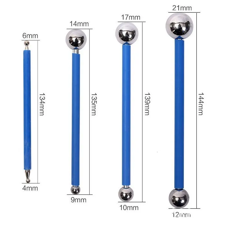 1 шт. Сахар ремесло из нержавеющей стали Моделирование мяча инструменты ручной работы DIY Сахарная паста выпечки ручка помадка для цветков на торте украшения инструменты