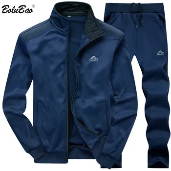 

BOLUBAO Brand Men Tracksuits New Summer Autumn Men's Sweatshirt + Pants Sets Casual Male Sporting Suits