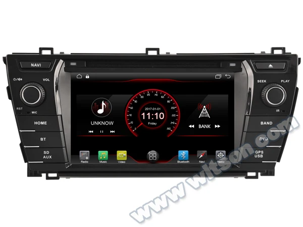 7-дюймовый автомобильный DVD-плеер с ОС Android 10 мультимедиа GPS-радио для Toyota Corolla E170