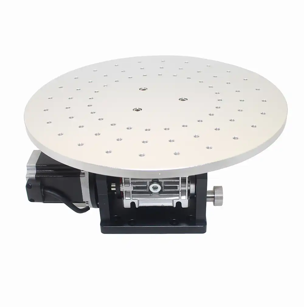HY E300 360 degree electric rotary table, marking machine engraving