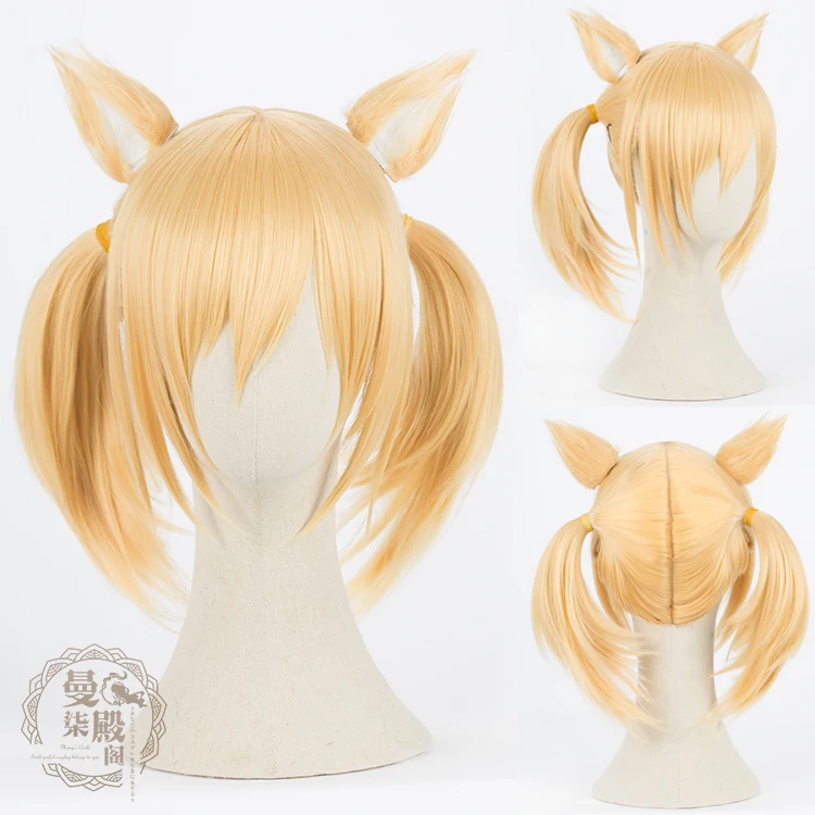 Wig And Ear Игра Arknights Сора Косплей Костюм идол девушка платье Рождество Хэллоуин костюмы для женщин - Цвет: Wig And Ear