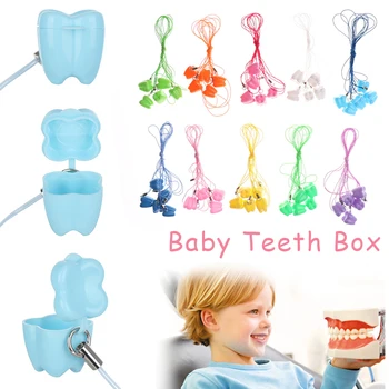 

10PCS kinder-Milch Zähne Lagerung Boxen Zahn Form Kindheit Souvenir Sparen Zähne Box Kid Zähne Sammeln mini Container