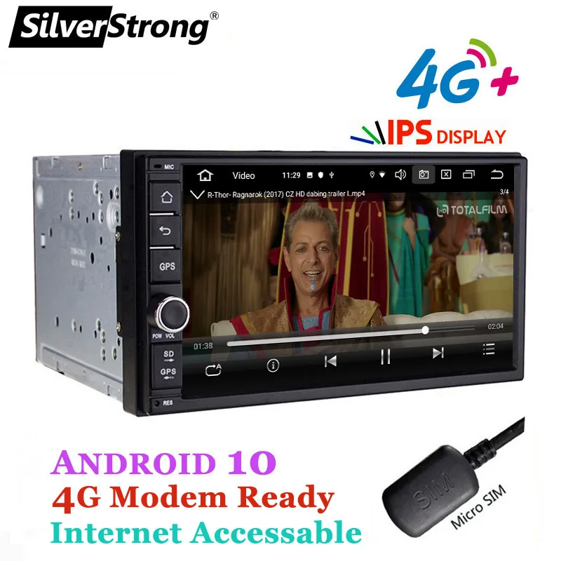 SilverStrong Android9.0 автомобильный DVD 2Din универсальная DSP android Панель IPS OctaCore