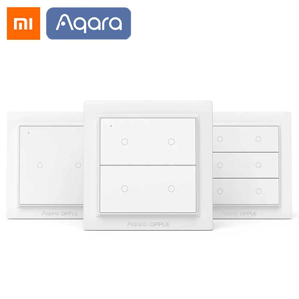 Умный переключатель Xiaomi Aqara oppple Zigbee, светильник, умное управление приложением, беспроводной настенный переключатель, работает с приложением Mijia для Apple Homekit