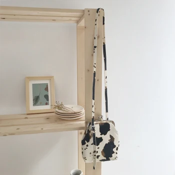 

2020 Casual Cow Pattern Clip Women Handbags Brand Designer Ladies Totes Crossbody Bags Female Shoulder Messenger Bags Purses