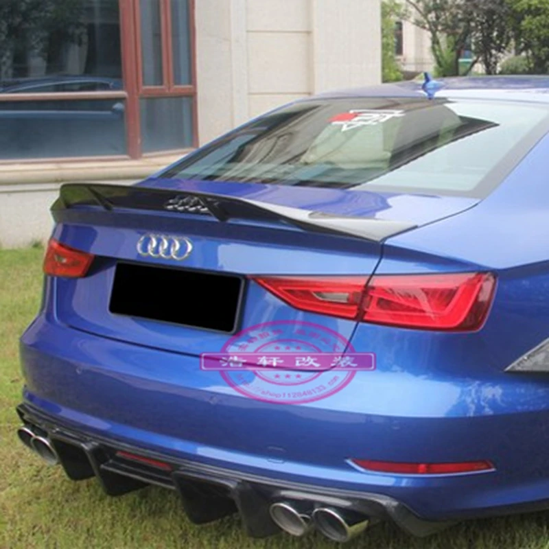 Для Audi A3 S3 Стиль Renntech фотография из углеродного волокна 2014 ~ 2016|Спойлеры и крылья| |