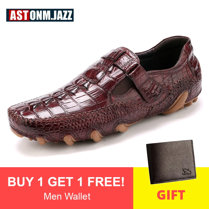 男性のタコ本革の駆動シューズワニスリップスリップオンフォーメンローファーのカジュアルシューズモカシンビジネス下駄靴新しい Slip On Slip On Loafersslip On Shoes Aliexpress