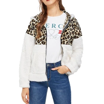 

Autumn Winter Warm Women Plush Hoodie Jacket Sweatshirts Long Sleeve Casual Tops Outerwear