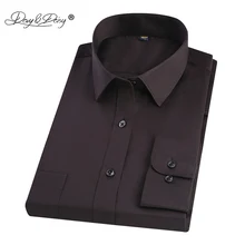 DAVYDAISY Новое поступление весна осень Мужская рубашка хлопок нежелезная рубашка с длинными рукавами Мужская модная повседневная Рабочая Рубашка DS339