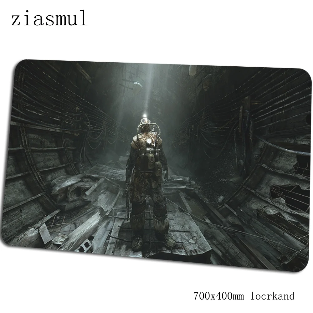 Metro 2033 коврик для мыши высококлассный компьютерный коврик 70x40 см игровой коврик для мыши большой с обработанным краем клавиатура со встроенной мышью игры ПК геймер стол - Цвет: Size 700x400x2mm