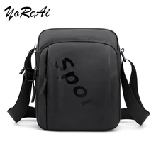 

YoReAi New Men's Shoulder Bag Large Capacity Sports Messenger Bags Waterproof Solid Color Large Capacity Vertical Storage Packet