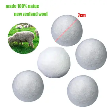

6pcs/pack Laundry Clean Ball Reusable Natural Organic Laundry Fabric Softener Ball Premium Organic Wool Dryer Balls