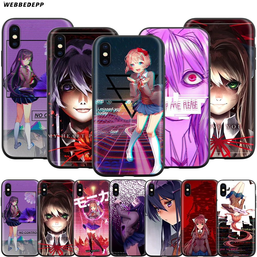 

Webbedepp Doki Doki Literature Club DDLC Case for Apple iPhone 11 Pro XS Max XR X 8 7 6 6S Plus 5 5S SE