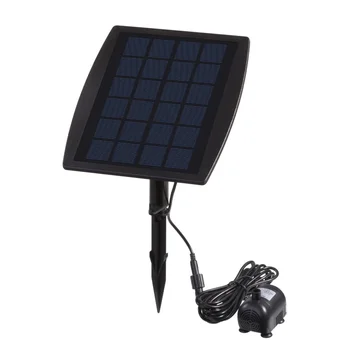 Solar Power Panel Landschap Pool Tuin Fonteinen Pluggable Solar Power Decoratieve Fontein 9V 2.5W Waterpomp