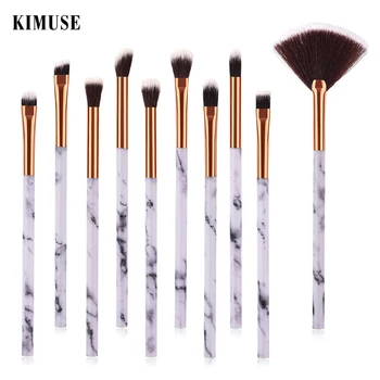 

KIMUSE 4pcs/10pcs Marbling Makeup Brushes Kit Marble Pattern Brush Set Eye Shadow Beauty Make Up Brush Cosmetic Tools Hot Sale