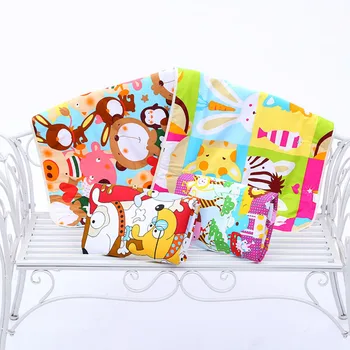 

Baby Diaper Cotton Nappy 3-layer Mat Mattress Cartoon Printed Infant Sheet Urine Pad Waterproof Changing Pad Bed Random Color