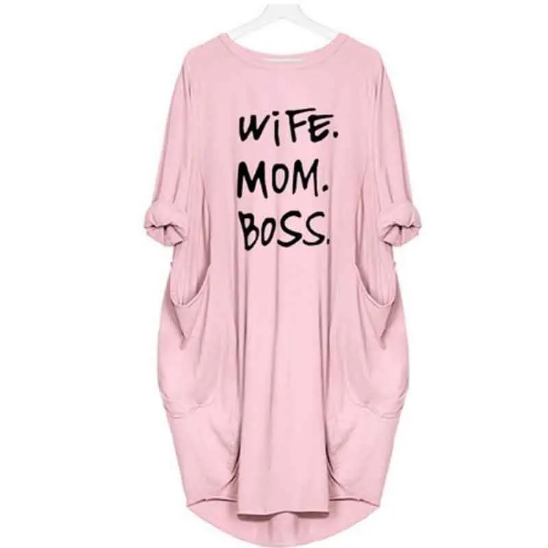 Большие размеры, платья для мамы, жены, босса, Летние повседневные женские модные платья без рукавов, сарафан с длинными рукавами, тонкое платье Летучая мышь 5XL - Цвет: Розовый