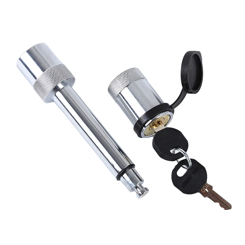 Heavy Duty 5/8" Trailer Hitch Pin Lock Plum Blossom Core 2 Keys & Rubber Cap For Class III IV V Receiver | Автомобили и