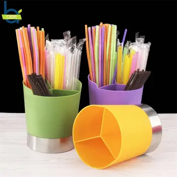

OBR Bar Tableware Box Desktop Storage Box Straw Spoon Fork Box Desktop Storage Bucket Kitchen Storage Tools