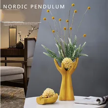 Европейские Керамические Формы для рук, ваза для украшения, художественные фигурки для дома, гостиной, ремесла, офис, ТВ-шкаф, аксессуары для цветочной композиции