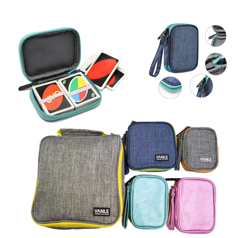 

Storage Bag For Travel Carrying UNO Case Compatible Card Game Card Package Key Case Digital Product, Headphone Wire Toys