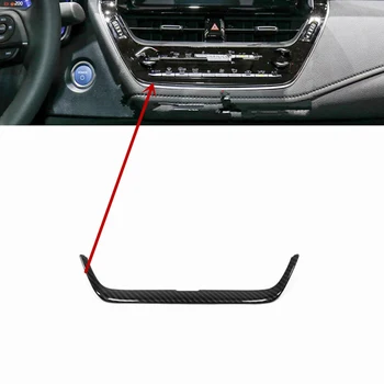 

Carbon Fiber Air Outlet Cover Center Frame Trim ABS Strip Accessory Parts