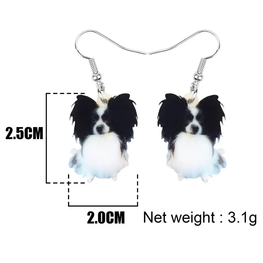 Papillon Dog Earrings