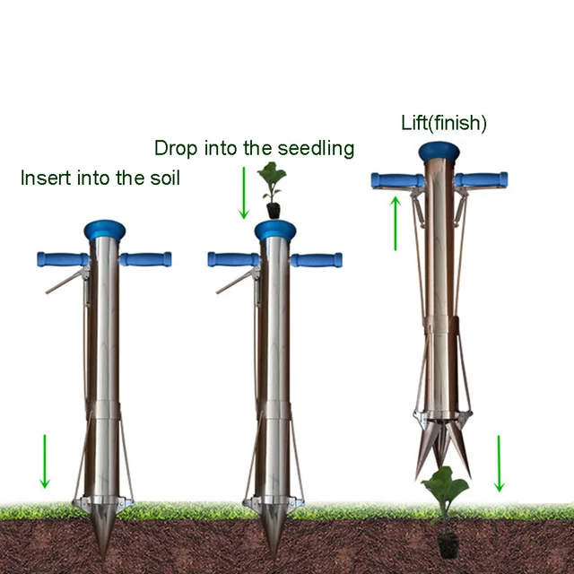 스테인레스 스틸 전구 파종기, 야채 모종 이식기로 쉽게 정원 가꾸기