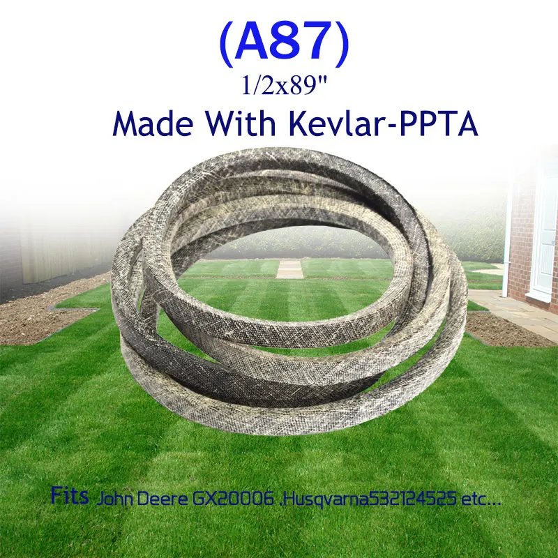 

Mower Belt Make With K/evlar Mower V-belt Belt For Industry For H/usqvarna 532124525 Para-Aramid Fiber Lawn Mower 1/2x89