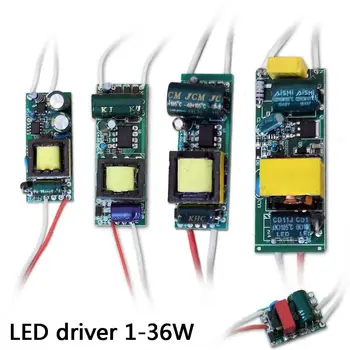 

Led driver 3v 5v 12 volt DC 300ma amp adapter power supply IC Halogen transformer 1-36W for LED Spot light Bulb Chip