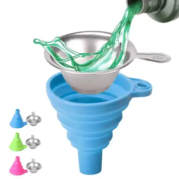 

1Set Metal UV Resin Filter Cup and Silicone Funnel Disposable for 3D Printer Kit
