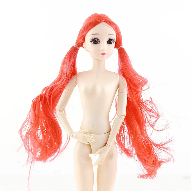 1/6 30 см BJD кукла американская девочка кукла Детские куклы аксессуары 3D глаза 20 подвижные суставы Обнаженная тело DIY золотые коричневые волосы куклы игрушки для девочек куклы лол куклы игрушки буба одежда для беби - Цвет: 21