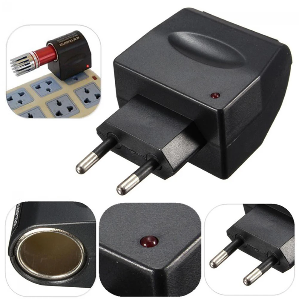 EU/Us-stecker AC zu 12V DC Auto Zigaretten Leichter Ladegerät