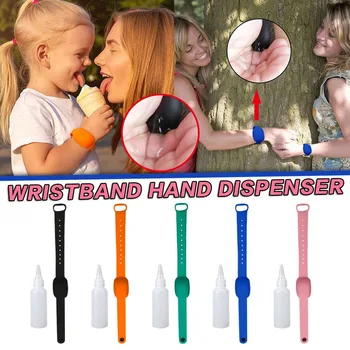 

New Wristband Hand Dispenser Wearable Hand Sanitizer Dispenser Disinfecta adult&child Simplicity Wristband Hand Dispenser