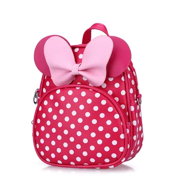 

Disney Cute Cartoon kids backpack Minnie Mouse SchoolBag Backpacks Children School Bag for girls mochila kindergarten Baby gifts