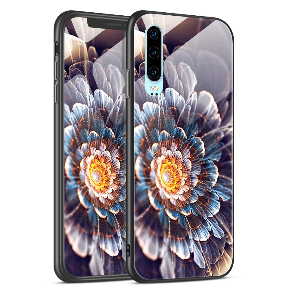 Чехол для телефона huawei P30 Lite Pro закаленное стекло чехол для huawei ELE VOG MAR L29 L04 LX1 P30Pro роскошный противоударный жесткий чехол - Цвет: W197
