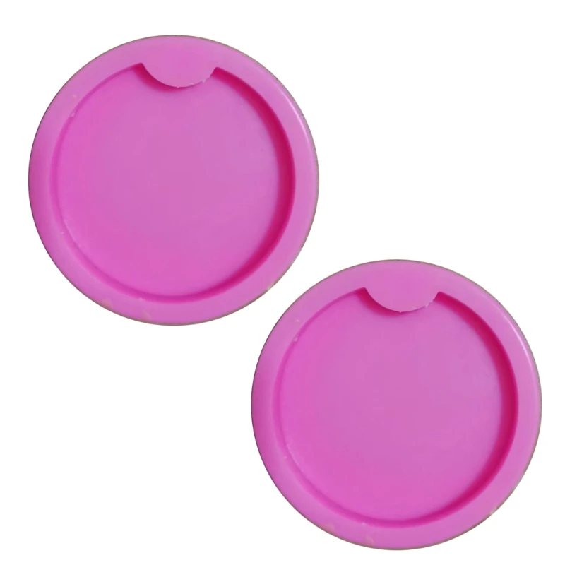 

2 Pack DIY Round Coaster Silicone Mold for Epoxy Resin Casting Molds Round Coaster Shape Pendant Molds Art Craft Tools